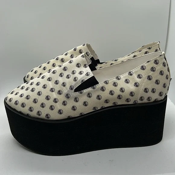 Omighty Cream Alien Platform Heels Shoes **Size 39/US Size 9** 👽👽 - Picture 7 of 9